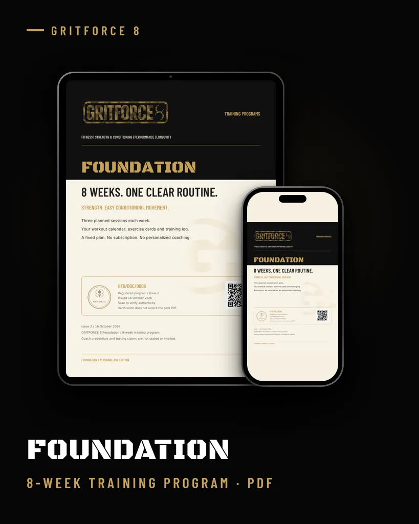 GRITFORCE 8 Foundation - 8-Week Program (PDF Download)